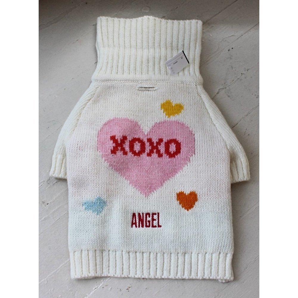 NEW Mark & Graham Love Knit Dog Sweater - Small / Med - Poodle, Pug, Bichon - Picture 3 of 9